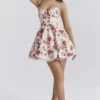 Minimoiselle Mini-Kleid aus Tüll mit italienischem Rosenprint Minimoiselle Mini-Kleid aus Tüll mit italienischem Rosenprint