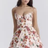 Minimoiselle Mini-Kleid aus Tüll mit italienischem Rosenprint Minimoiselle Mini-Kleid aus Tüll mit italienischem Rosenprint