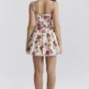 Minimoiselle Mini-Kleid aus Tüll mit italienischem Rosenprint Minimoiselle Mini-Kleid aus Tüll mit italienischem Rosenprint