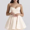 Minimoiselle Vintage-Minikleid aus cremefarbenem Tüll Minimoiselle Vintage-Minikleid aus cremefarbenem Tüll