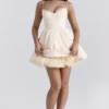 Minimoiselle Vintage-Minikleid aus cremefarbenem Tüll Minimoiselle Vintage-Minikleid aus cremefarbenem Tüll