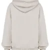 Mirage Cloud Hoodie aus Baumwollfleece mit durchgehendem Reißverschluss