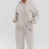 Mirage Cloud Hoodie aus Baumwollfleece mit durchgehendem Reißverschluss