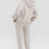 Mirage Cloud Hoodie aus Baumwollfleece mit durchgehendem Reißverschluss
