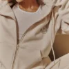 Mirage Cloud Hoodie aus Baumwollfleece mit durchgehendem Reißverschluss