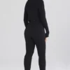 Mitzi Schwarze Leggings aus geripptem Strick Mitzi Schwarze Leggings aus geripptem Strick