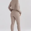 Mitzi Taupe Leggings aus geripptem Strick Mitzi Taupe Leggings aus geripptem Strick