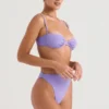 Mykonos Violet Bikinioberteil mit hoher Taille als Unterteil Mykonos Violet Bikinioberteil mit hoher Taille als Unterteil
