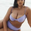 Mykonos Violet Bikinioberteil mit hoher Taille als Unterteil Mykonos Violet Bikinioberteil mit hoher Taille als Unterteil