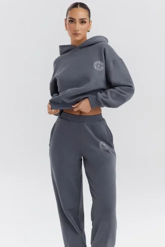 Muse Slate Hoodie aus Baumwollfleece