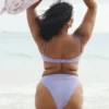 Mykonos Violet Bikinioberteil mit hoher Taille als Unterteil Mykonos Violet Bikinioberteil mit hoher Taille als Unterteil