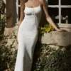 Myla Weißes Strick-Maxikleid Myla Weißes Strick-Maxikleid