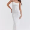 Myla Weißes Strick-Maxikleid Myla Weißes Strick-Maxikleid