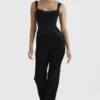Mylene Schwarzer Korsetts-Jumpsuit Mylene Schwarzer Korsetts-Jumpsuit