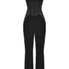 Mylene Schwarzer Korsetts-Jumpsuit Mylene Schwarzer Korsetts-Jumpsuit