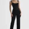 Mylene Schwarzer Korsetts-Jumpsuit Mylene Schwarzer Korsetts-Jumpsuit