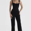 Mylene Schwarzer Korsetts-Jumpsuit Mylene Schwarzer Korsetts-Jumpsuit