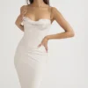 Myrna Crystal Satin-Korsetts-Midi-Kleid Myrna Crystal Satin-Korsetts-Midi-Kleid