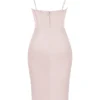Myrna Crystal Satin-Korsetts-Midi-Kleid Myrna Crystal Satin-Korsetts-Midi-Kleid