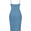 Myrna Midi-Korsetts-Kleid in Ägäisblau Myrna Midi-Korsetts-Kleid in Ägäisblau