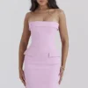 Naia Cotton Candy trägerloses Minikleid