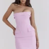 Naia Cotton Candy trägerloses Minikleid