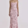Naima Pink – Handbesticktes, verziertes Korsetts-Maxikleid – Limited Edition Naima Pink – Handbesticktes, verziertes Korsetts-Maxikleid – Limited Edition