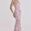 Naima Pink – Handbesticktes, verziertes Korsetts-Maxikleid – Limited Edition Naima Pink – Handbesticktes, verziertes Korsetts-Maxikleid – Limited Edition