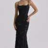 Naima Schwarzes, handbesticktes Korsetts-Maxikleid – Limited Edition Naima Schwarzes, handbesticktes Korsetts-Maxikleid – Limited Edition
