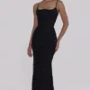 Naima Schwarzes, handbesticktes Korsetts-Maxikleid – Limited Edition Naima Schwarzes, handbesticktes Korsetts-Maxikleid – Limited Edition
