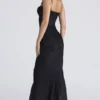 Nalani Schwarzes Devoré-Satin-Maxi-Abendkleid – Limited Edition Nalani Schwarzes Devoré-Satin-Maxi-Abendkleid – Limited Edition