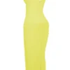 Nalini Acid Lime Korsetts-Maxikleid
