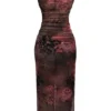 Nalini bedrucktes Maxikleid