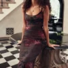 Nalini bedrucktes Maxikleid
