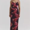 Nalini Romantisches Maxikleid mit Blumenmuster