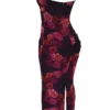 Nalini Romantisches Maxikleid mit Blumenmuster