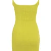 Neri Mini-Kleid aus strukturiertem Baumwollstrick in Acid Lime Neri Mini-Kleid aus strukturiertem Baumwollstrick in Acid Lime