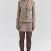 Buckingham Puppytooth Check Hourglass Jacke Buckingham Puppytooth Check Hourglass Jacke