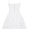 Nerissa Weißes Jacquard-Korsetts-Minikleid