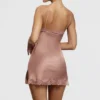 Nia – Slip-Kleid aus rosa Satin und Spitze Nia – Slip-Kleid aus rosa Satin und Spitze