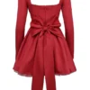 Nina Holly – Rotes Minikleid aus Tüll mit abnehmbarem Schleifen Nina Holly – Rotes Minikleid aus Tüll mit abnehmbarem Schleifen