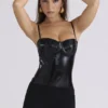 Noella Schwarzes Latex-Korsett-Oberteil – Limitierte Edition Noella Schwarzes Latex-Korsett-Oberteil – Limitierte Edition