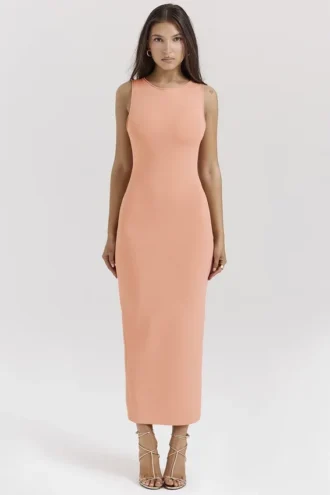 Noli Sorbet Strick-Maxikleid