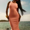Noli Sorbet Strick-Maxikleid