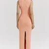 Noli Sorbet Strick-Maxikleid