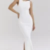Noli Weißes, ärmelloses Maxikleid