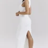 Noli Weißes, ärmelloses Maxikleid