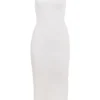 Noli Weißes, ärmelloses Maxikleid