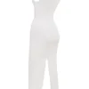 Noli Weißes, ärmelloses Maxikleid