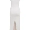 Noli Weißes, ärmelloses Maxikleid